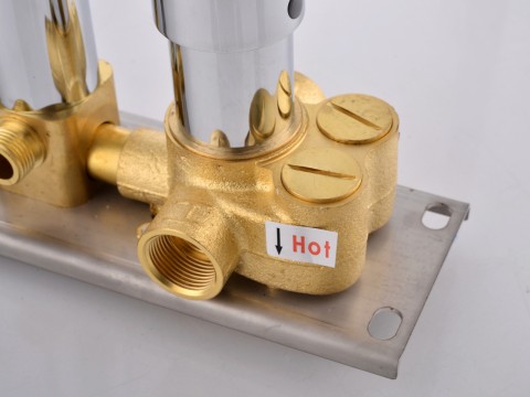 5 in 1 thermostatisch inbouw regendoucheset - Lion