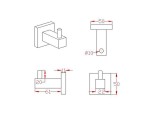 4-delig toiletaccessoires set 