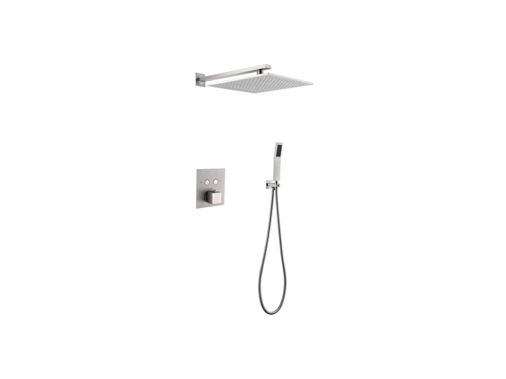 Thermostatische inbouw regendoucheset - Saga 