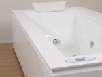 Vrijstaand massagebad - Mat wit top - Nebo