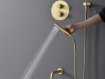 Thermostatische inbouw regendoucheset - Yuma