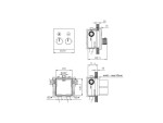 Thermostatische inbouw regendoucheset - Fossa