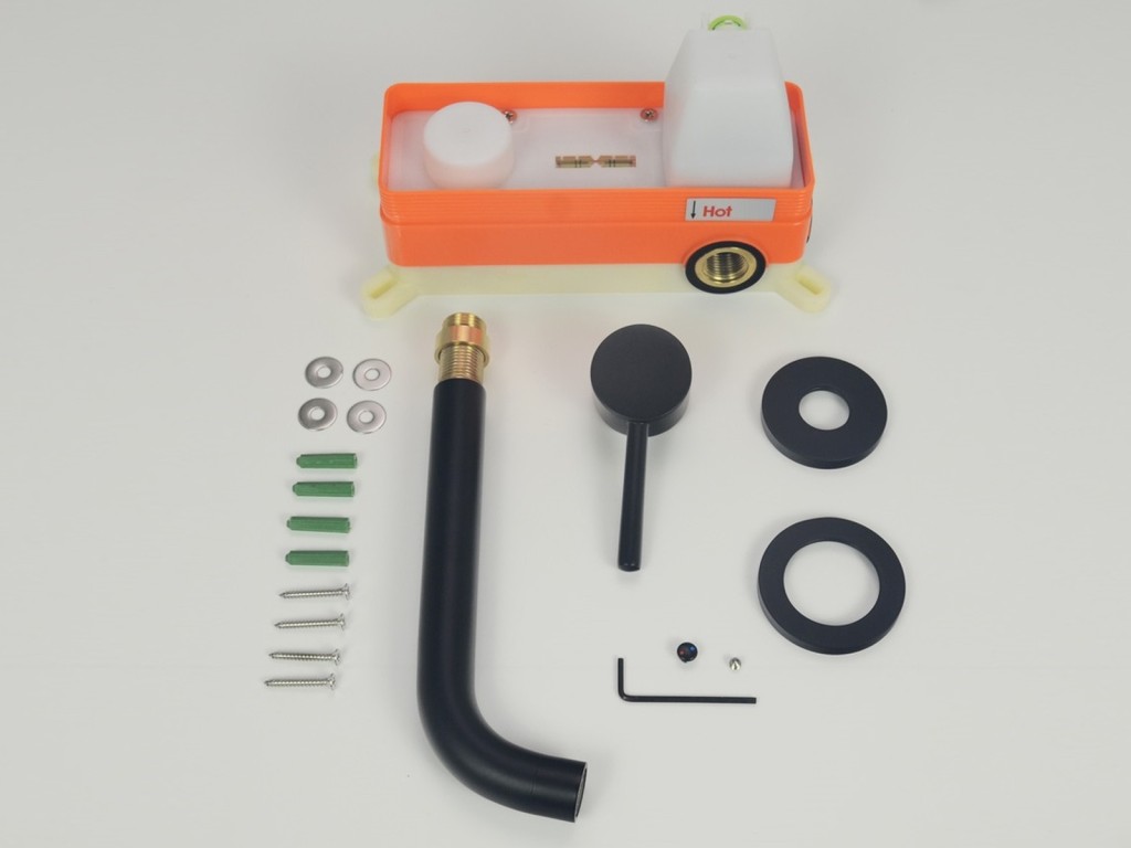 Inbouw wastafelmengkraan met inbouwbox - Zato