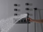 Thermostatisch inbouw regendoucheset - Ibex