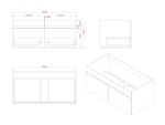 Badkamermeubelset (100cm) - Greg