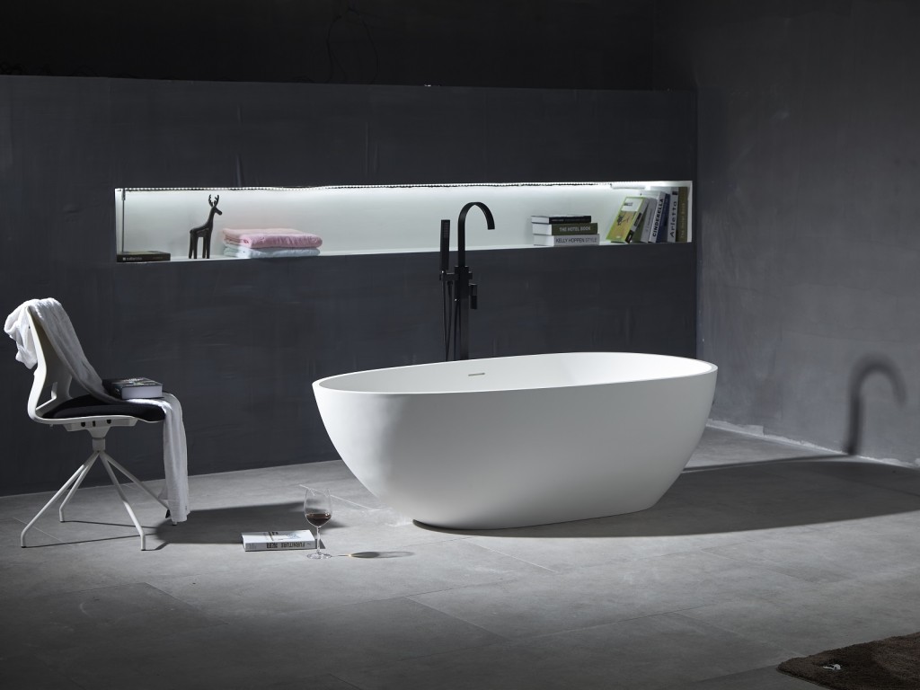 Vrijstaand bad - Solid surface - Izak