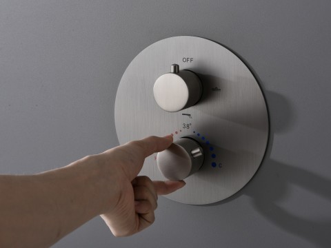 Thermostatische inbouw regendoucheset - Yuma