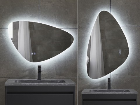 LED Badkamerspiegel - Horizontaal of verticaal - Catina